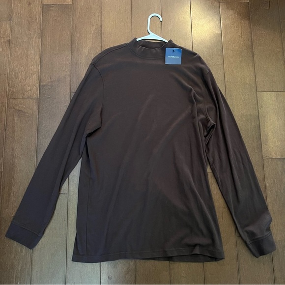 NWT Croft & Barrow Tall Longsleeve Brown Top - Size XL Tall - Versatile - Picture 1 of 4